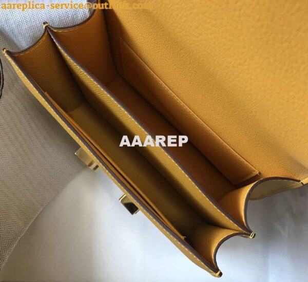 Replica Hermes Constance Cross Body Bag Epsom Leather Gold H28413 10