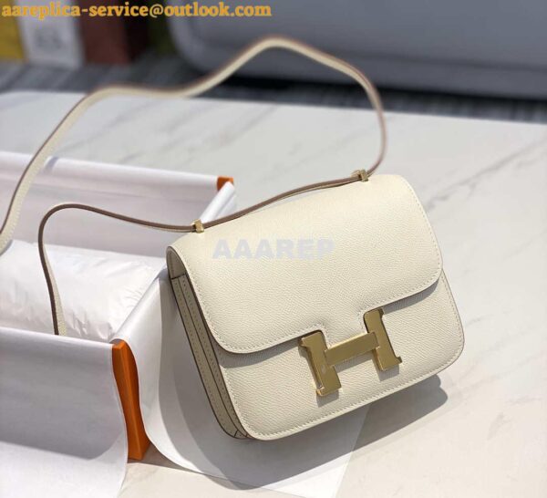 Replica Hermes Constance Cross Body Bag Epsom Leather Gold H28414 4