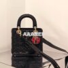 Replica Lady Dior Dioramour My ABCdior Bag Latte Cannage Lambskin with 2