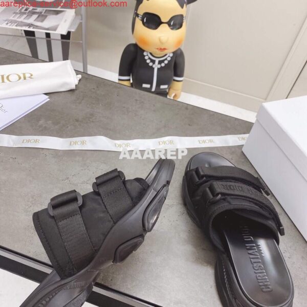 Replica Dior Slippers Hot Sale Dior Sandals Black 81180 8