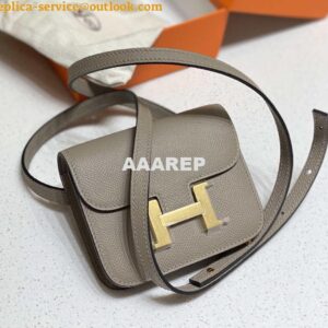 Replica Hermes Constance Mini Cross Body Bag Epsom Leather Gold H28421 2