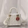 Replica Lady Dior Dioramour My ABCdior Bag Red Cannage Lambskin with H 2