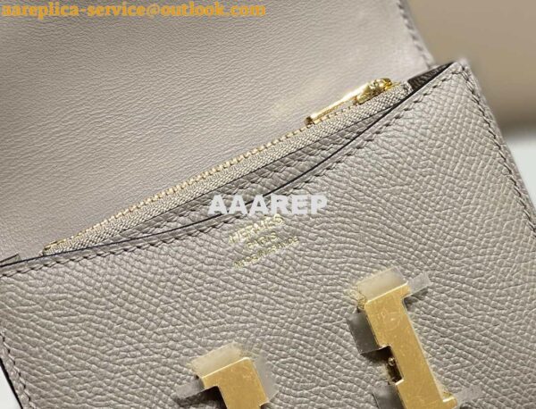 Replica Hermes Constance Mini Cross Body Bag Epsom Leather Gold H28421 8