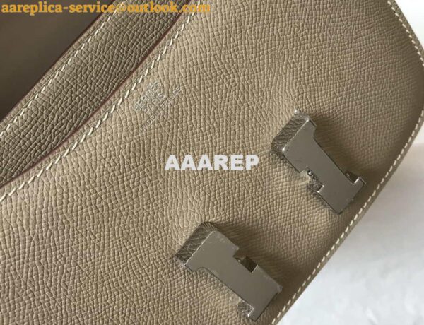 Replica Hermes Constance Shoulder Bags Epsom Leather Silver H28415 8