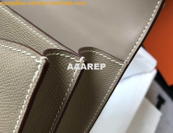 Replica Hermes Constance Shoulder Bags Epsom Leather Silver H28415 9