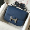 Replica Hermes Constance Shoulder Bags Epsom Leather Silver H28416