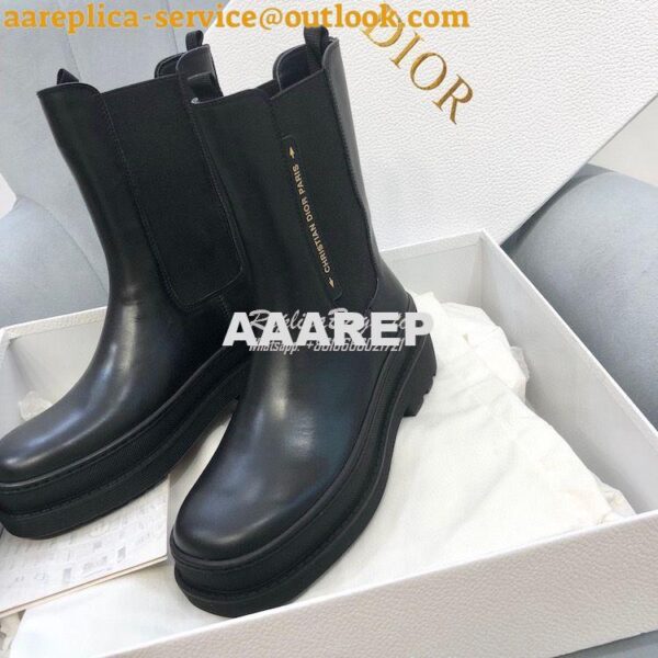 Replica Dior Trial Ankle Boot Black Calfskin KCI712V 6