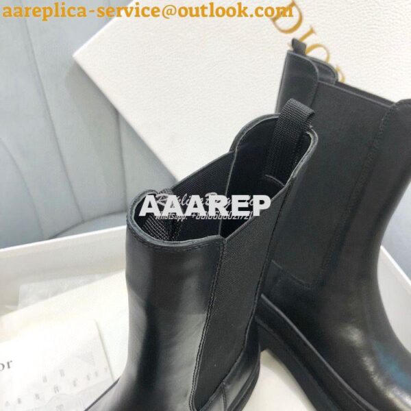 Replica Dior Trial Ankle Boot Black Calfskin KCI712V 11