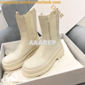 Replica Dior Trial Ankle Boot White Calfskin KCI712V