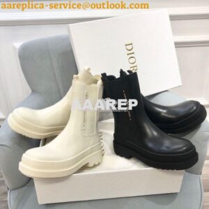 Replica Dior Trial Ankle Boot White Calfskin KCI712V 2