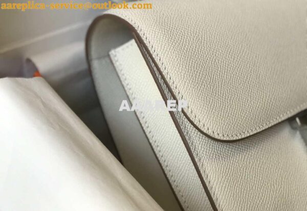 Replica Hermes Constance Shoulder Bags Epsom Leather Silver H28419 6