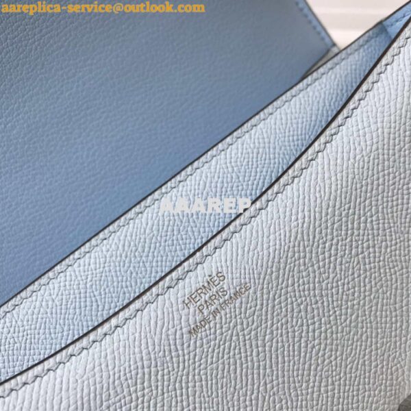 Replica Hermes Constance Shoulder Bags Epsom Leather Silver H28420 5