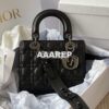 Replica Lady Dior Mini Dioramour Bag Red Cannage Lambskin with Heart M