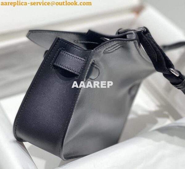 Replica Hermes 316413 Jyspiere Leather Hermes bags Black H900915 4