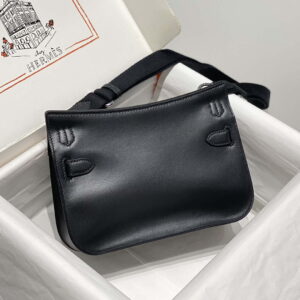 Replica Hermes 316413 Jyspiere Leather Hermes bags Black H900915