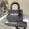 Replica Lady Dior My ABCdior Bag Steel Grey Cannage Lambskin with Ruth