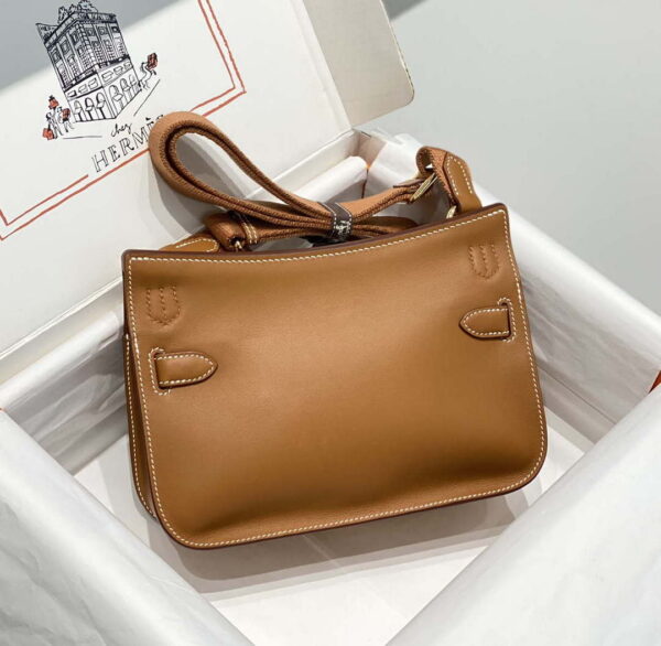 Replica Hermes 316413 Jyspiere Leather Hermes bags Brown H900921 3