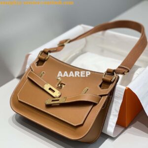 Replica Hermes 316413 Jyspiere Leather Hermes bags Brown H900921 2