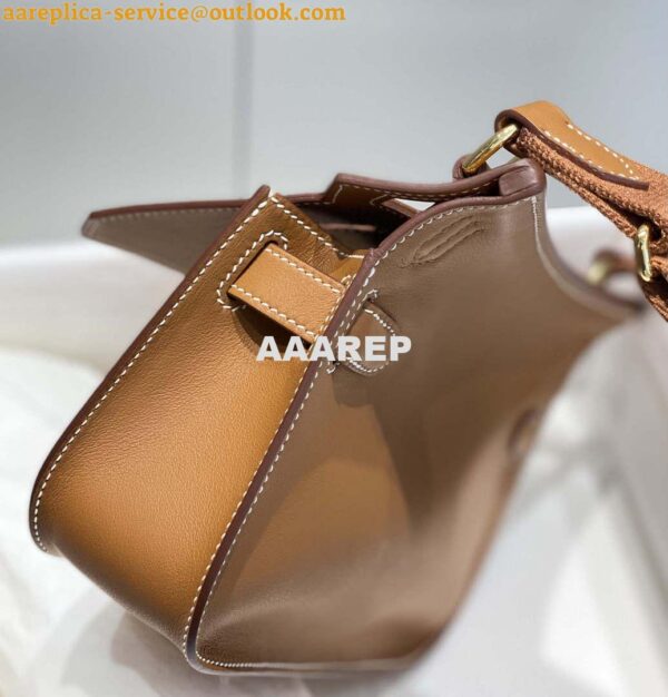 Replica Hermes 316413 Jyspiere Leather Hermes bags Brown H900921 9