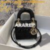 Replica Micro Lady Dior Bag Black Cannage Lambskin S0856