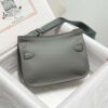 Replica Hermes 316413 Jyspiere Leather Hermes bags Gray h900920 2