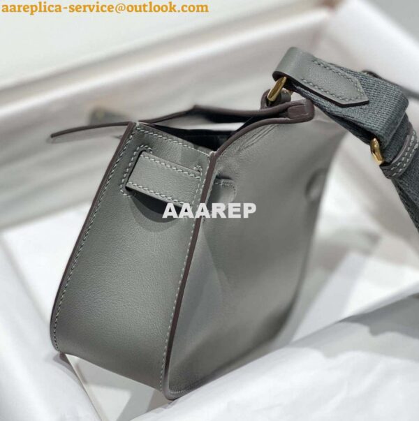 Replica Hermes 316413 Jyspiere Leather Hermes bags Gray h900920 5