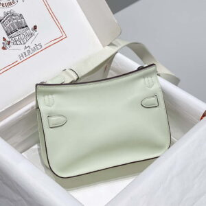 Replica Hermes 316413 Jyspiere Leather Hermes bags Light Green H900919