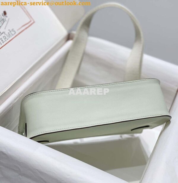 Replica Hermes 316413 Jyspiere Leather Hermes bags Light Green H900919 2