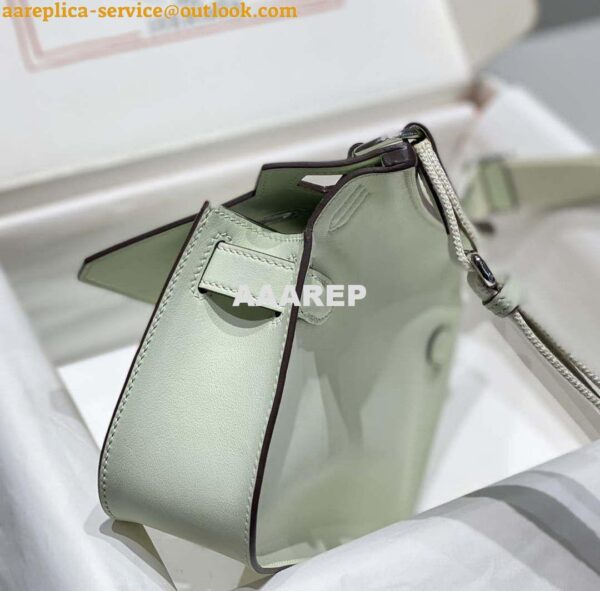 Replica Hermes 316413 Jyspiere Leather Hermes bags Light Green H900919 8