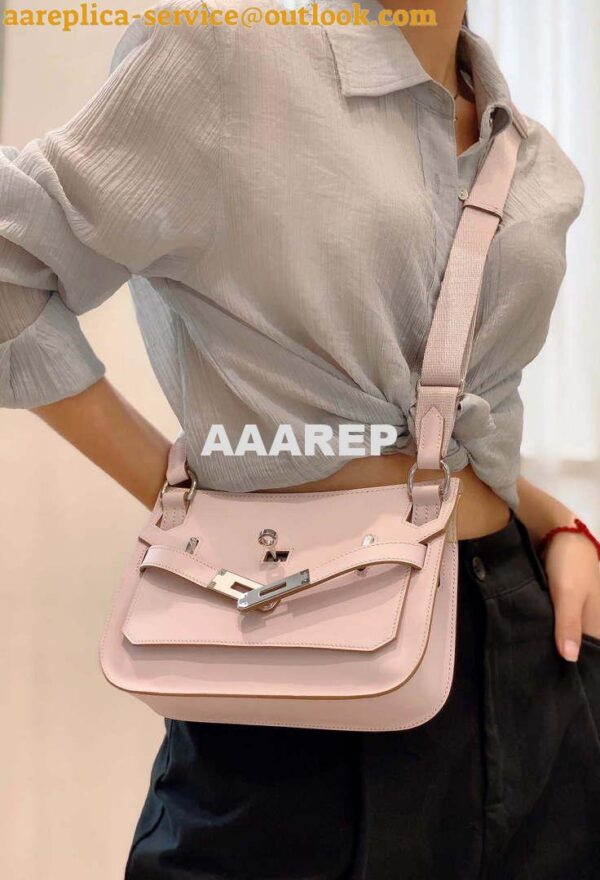 Replica Hermes 316413 Jyspiere Leather Hermes bags Pink H900916 14