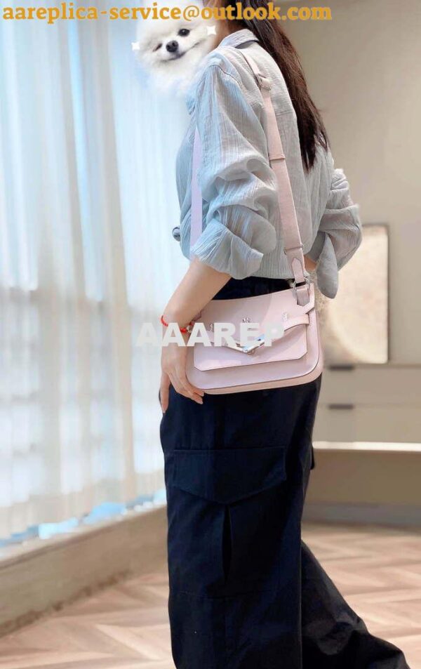 Replica Hermes 316413 Jyspiere Leather Hermes bags Pink H900916 16