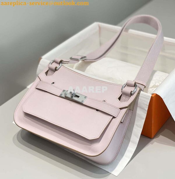 Replica Hermes 316413 Jyspiere Leather Hermes bags Pink H900916 4