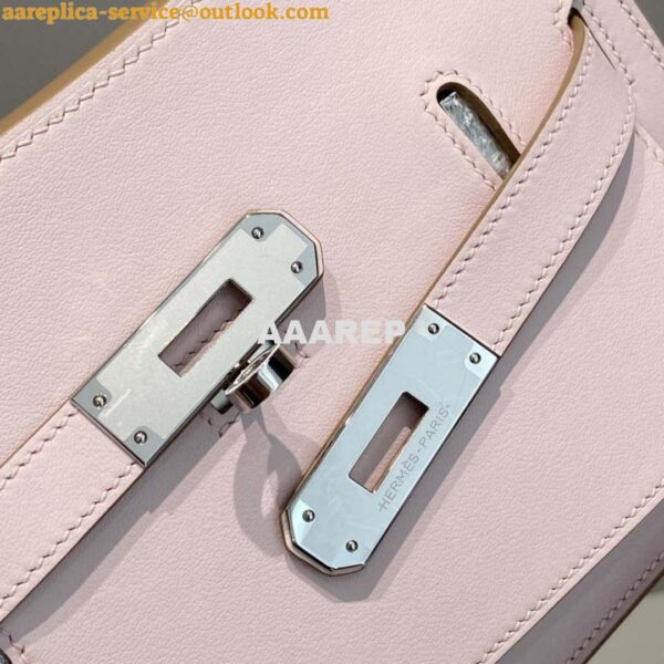 Replica Hermes 316413 Jyspiere Leather Hermes bags Pink H900916 6