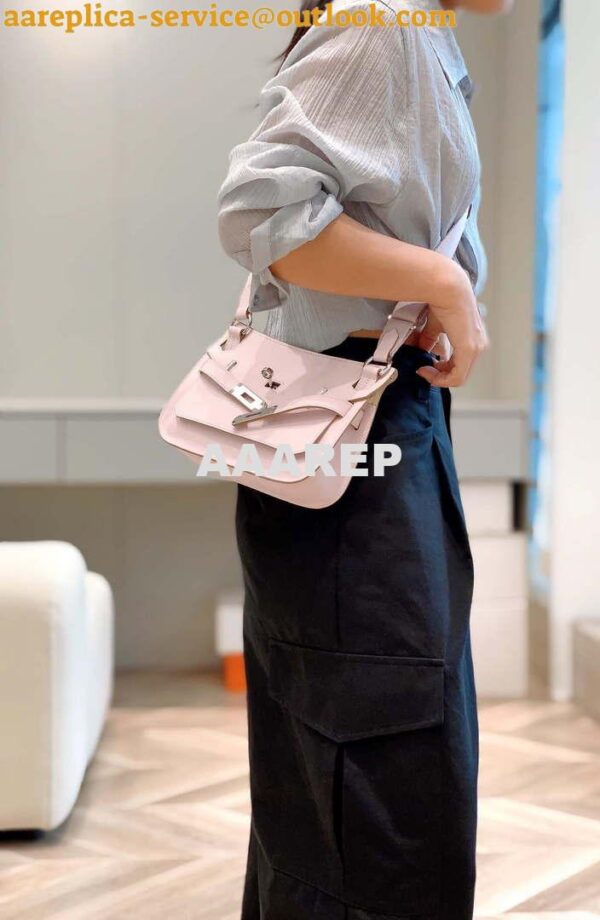 Replica Hermes 316413 Jyspiere Leather Hermes bags Pink H900916 15