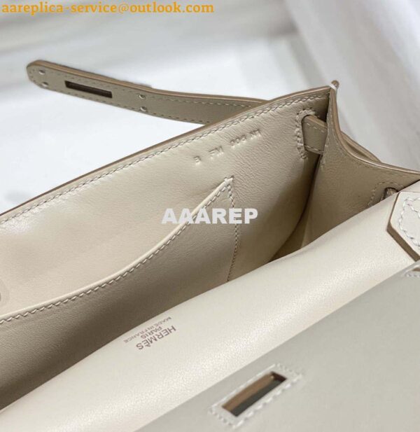 Replica Hermes 316413 Jyspiere Leather Hermes bags White H900917 9