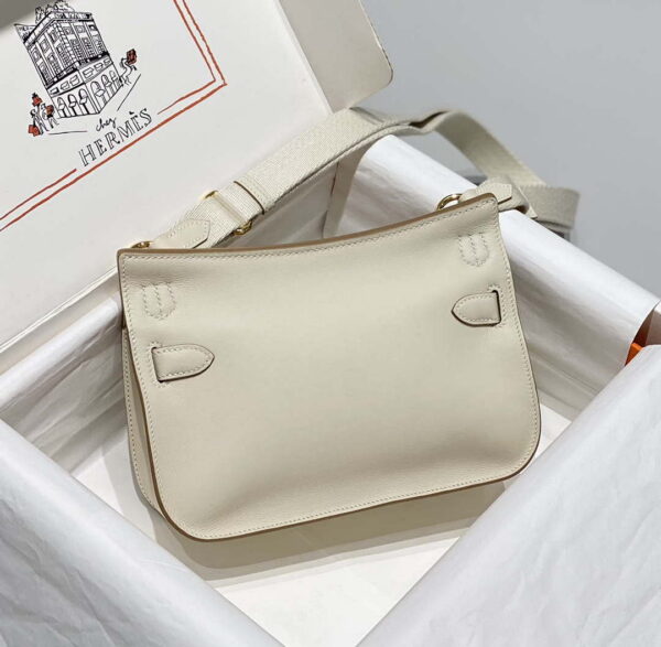 Replica Hermes 316413 Jyspiere Leather Hermes bags White H900918 3