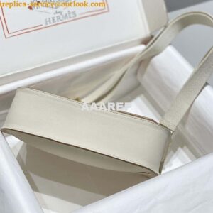 Replica Hermes 316413 Jyspiere Leather Hermes bags White H900918 2