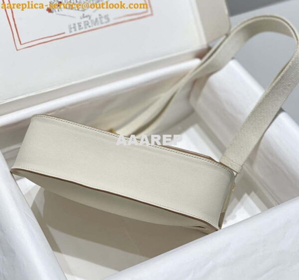 Replica Hermes 316413 Jyspiere Leather Hermes bags White H900918 4