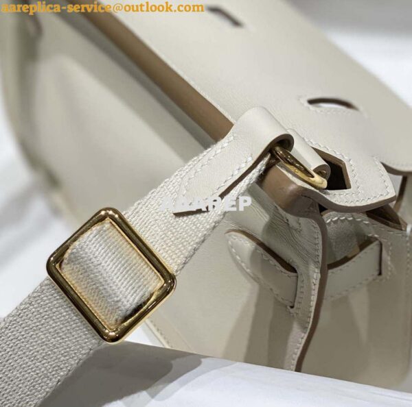 Replica Hermes 316413 Jyspiere Leather Hermes bags White H900918 4