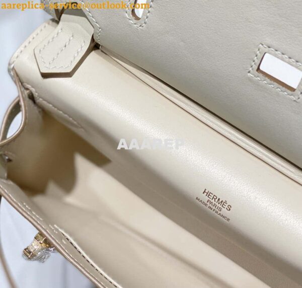 Replica Hermes 316413 Jyspiere Leather Hermes bags White H900918 5