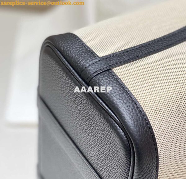 Replica Hermes Beige Canvas Garden Party 30cm Bag H239050 6