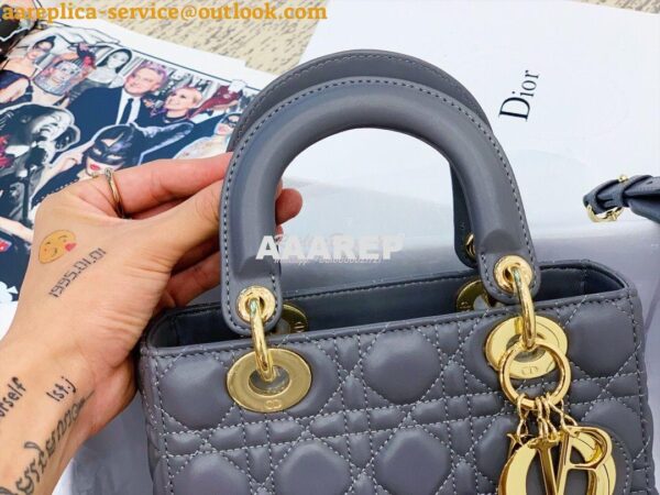 Replica My Lady Dior Bag Lambskin with Customisable Shoulder Strap Dar 7