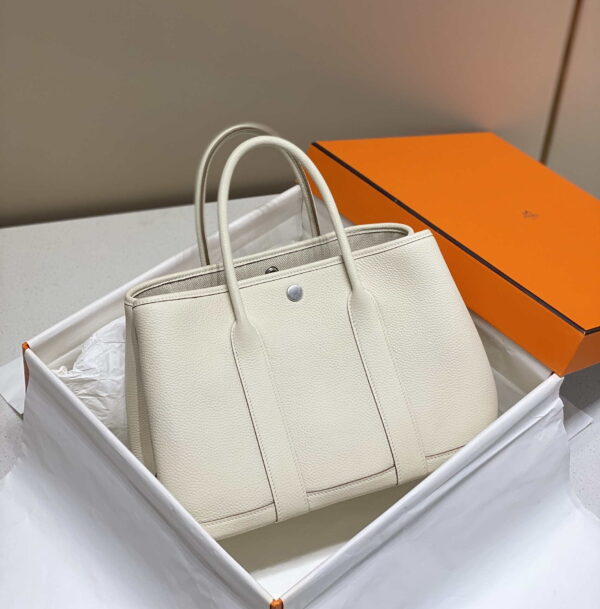 Replica Hermes Beige Clemence Garden Party 30cm Bag H239042