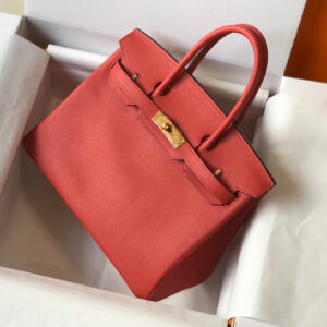 Replica Hermes Birkin Designer Tote Bag Epsom Leather 28354 Red