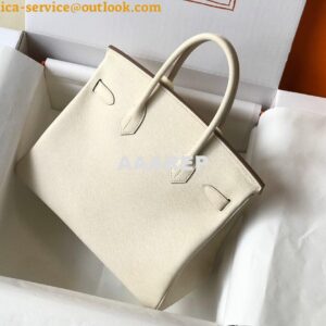 Replica Hermes Birkin Designer Tote Bag Epsom Leather 28355 White 2