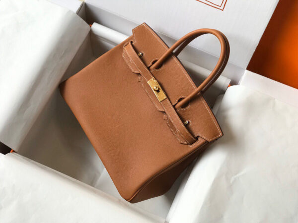 Replica Hermes Birkin Designer Tote Bag Epsom Leather 28356 Brown