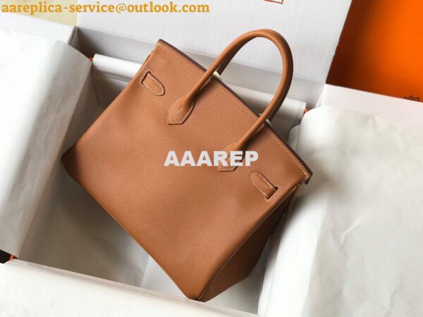 Replica Hermes Birkin Designer Tote Bag Epsom Leather 28356 Brown 2