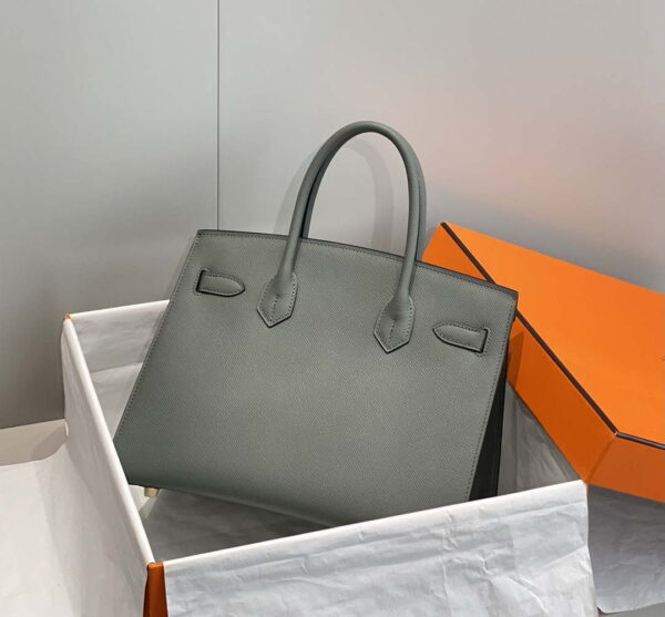 Replica Hermes Birkin Designer Tote Bag Epsom Leather 28370 Almond Green 3