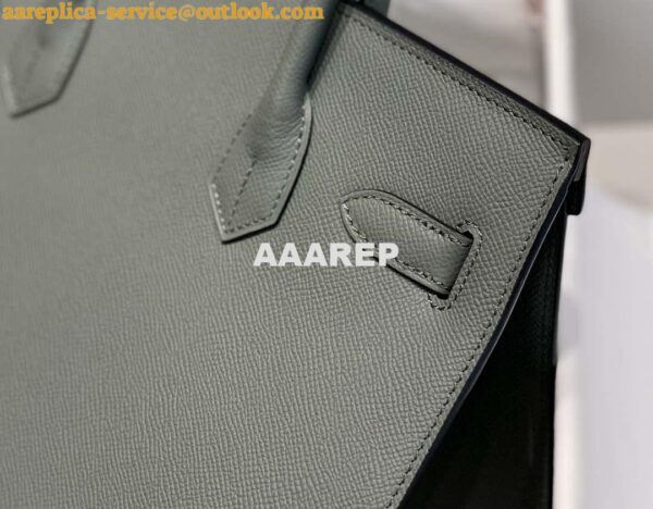 Replica Hermes Birkin Designer Tote Bag Epsom Leather 28370 Almond Green 6