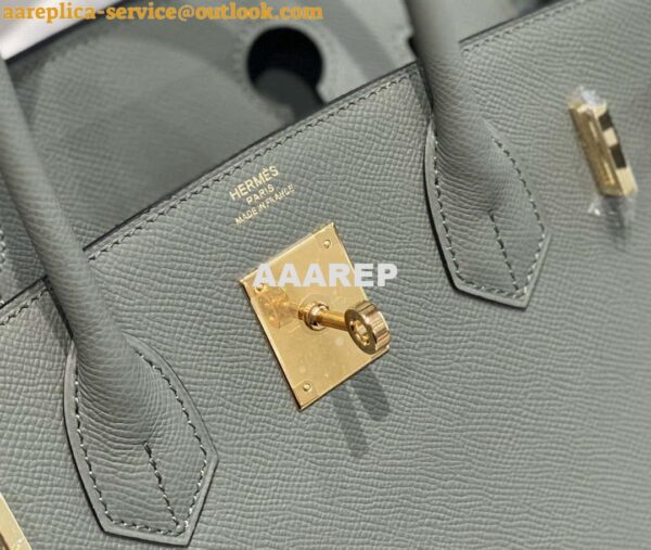 Replica Hermes Birkin Designer Tote Bag Epsom Leather 28370 Almond Green 8